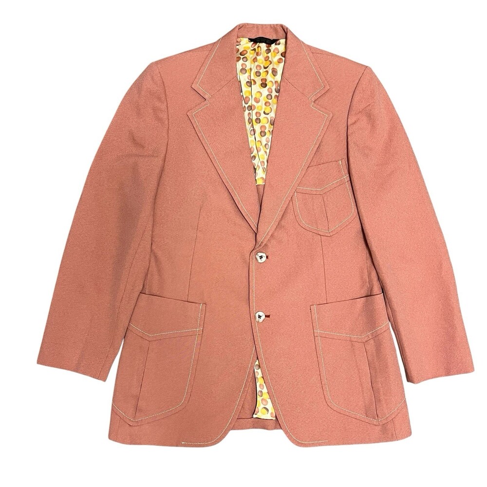 Vtg 70's Johnny Carson Blazer Fits Mens 38R 40R Sports Coat Jacket Disco Retro